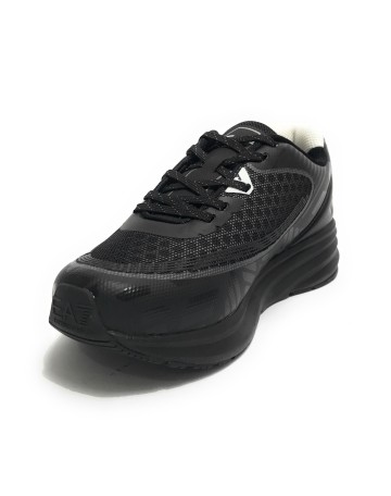 Sneaker unisex EA7 Emporio Armani ecopelle/ mesh black/ white US23EA18 X8X093