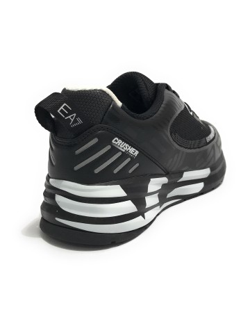 Sneaker unisex EA7 Emporio Armani ecopelle/ mesh black/ white US23EA18 X8X093
