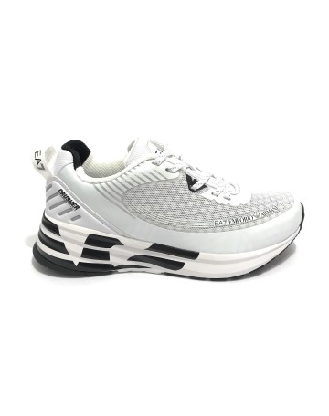 Sneaker unisex EA7 Emporio Armani ecopelle/ mesh white/ black US23EA17 X8X093