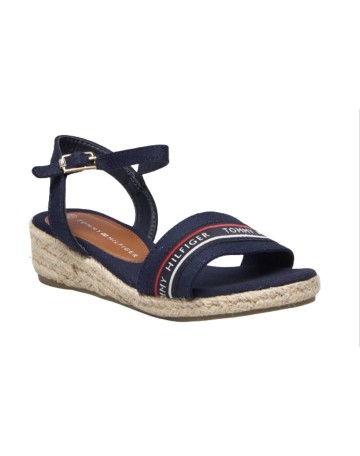 Scarpe Tommy Hilfiger sandalo fondo corda blu ZS23TH03 T3A7-32777