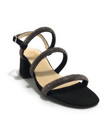 Sandalo Kess TC 65 pelle scamosciata nero DS23KE07 23159