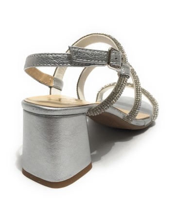 Sandalo Kess TC 65 pelle scamosciata silver DS23KE03 23159