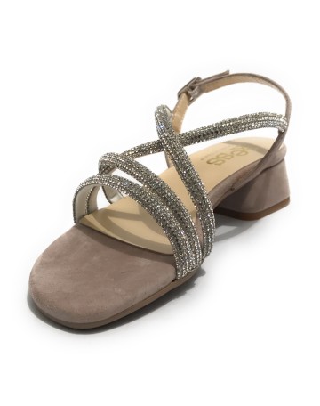 Sandalo Kess TC 45 in pelle scamosciata tortora DS23KE04 23121