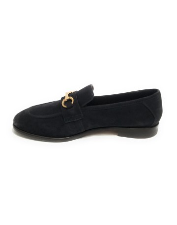 Mocassino uomo  in pelle scamosciata blu navy US23EL07 2005