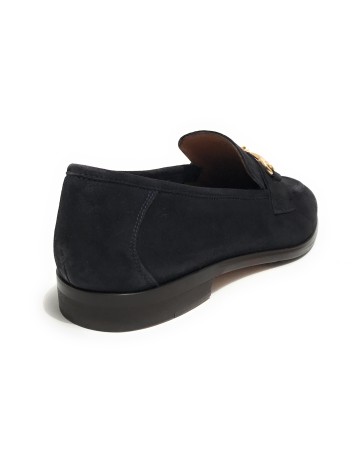 Mocassino uomo  in pelle scamosciata blu navy US23EL07 2005
