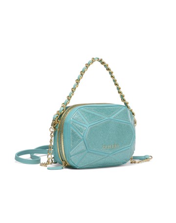 Borsa a mano/ tracolla Braccialini Shape ecopelle verde acqua BS23BR20 B17123