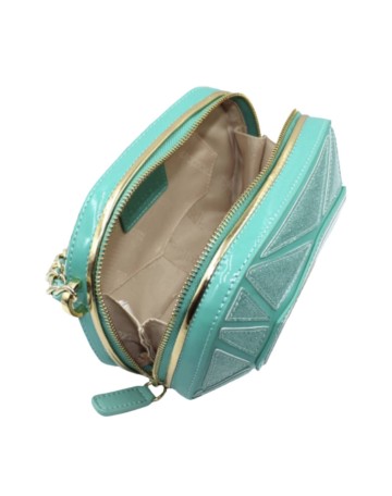 Borsa a mano/ tracolla Braccialini Shape ecopelle verde acqua BS23BR20 B17123