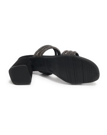 Sandalo Kess TC 65 in pelle scamosciata nero DS23KE08 23153