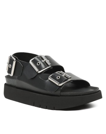 Scarpe donna Genuins sandalo Felina vegan black DS23GN04 G104240