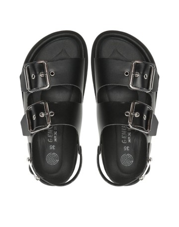 Scarpe donna Genuins sandalo Felina vegan black DS23GN04 G104240