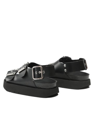 Scarpe donna Genuins sandalo Felina vegan black DS23GN04 G104240