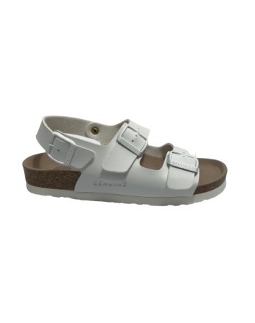 Scarpe Donna Genuins Sandalo Congo vegan white DS23GN05 G104354