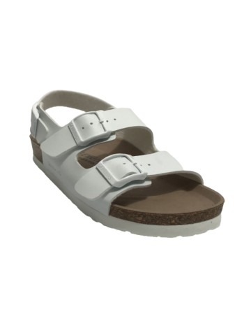 Scarpe Donna Genuins Sandalo Congo vegan white DS23GN05 G104354