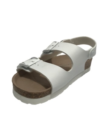 Scarpe Donna Genuins Sandalo Congo vegan white DS23GN05 G104354