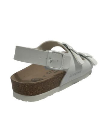 Scarpe Donna Genuins Sandalo Congo vegan white DS23GN05 G104354