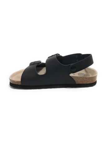 Scarpe uomo Genuins sandalo Congo pelle black US23GN04 G104357