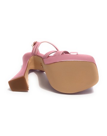 Scarpe donna Gold&gold sandalo con tacco ecopelle rosa DS23GG21 GD821