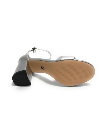 Scarpe donna Gold&gold sandalo con tacco ecopelle silver DS23GG37 GD815