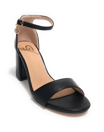 Scarpe donna Gold&gold sandalo con tacco ecopelle nero DS23GG39 GD811