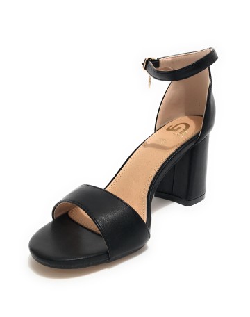 Scarpe donna Gold&gold sandalo con tacco ecopelle nero DS23GG39 GD811