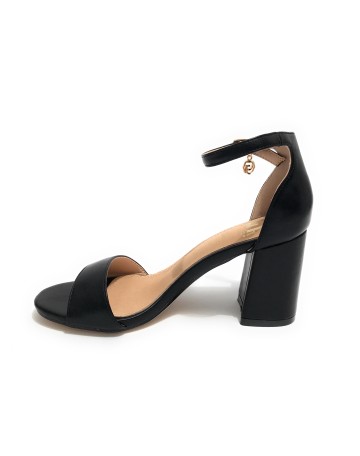 Scarpe donna Gold&gold sandalo con tacco ecopelle nero DS23GG39 GD811