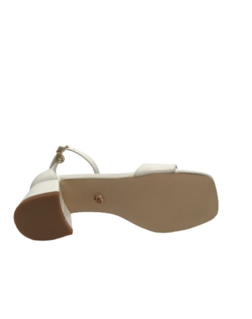 Scarpe donna Gold&gold sandalo con tacco ecopelle bianco DS23GG31 GD812