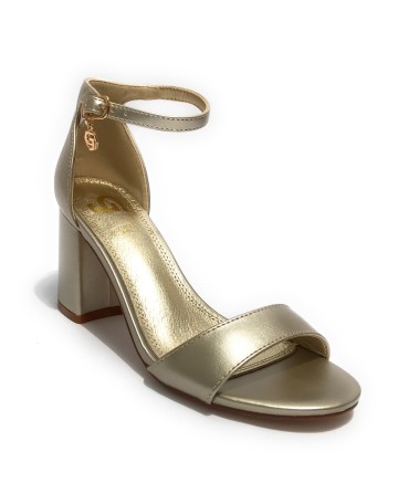 Scarpe donna Gold&gold sandalo con tacco ecopelle gold DS23GG32 GD815