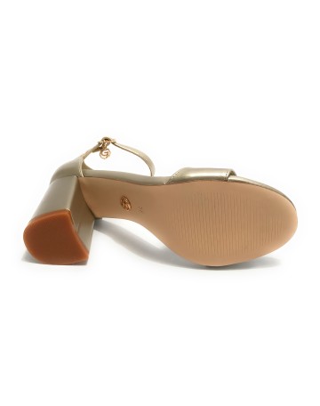 Scarpe donna Gold&gold sandalo con tacco ecopelle gold DS23GG32 GD815