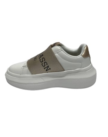 Scarpe US Polo sneaker Helis 016 white/ gold  ZS23UP03