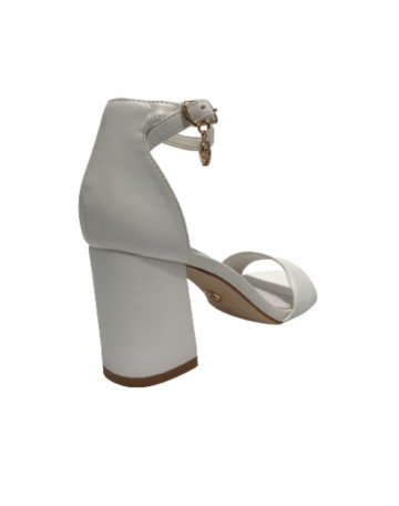 Scarpe donna Gold&gold sandalo con tacco ecopelle bianco DS23GG44 GD811