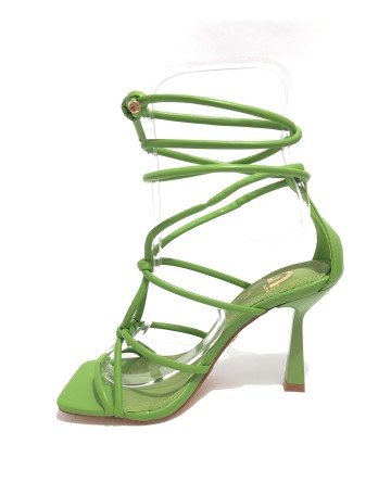Scarpe donna Gold&gold sandalo con tacco tc 10 verde DS23GG47 GP23-467