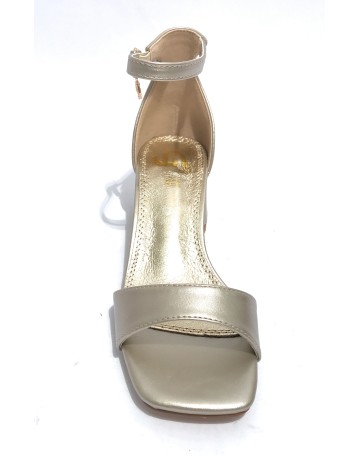 Scarpe donna Gold&gold sandalo con tacco ecopelle oro DS23GG46 GD812