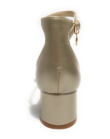 Scarpe donna Gold&gold sandalo con tacco ecopelle oro DS23GG46 GD812