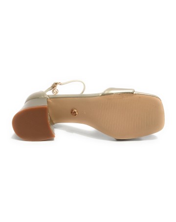Scarpe donna Gold&gold sandalo con tacco ecopelle oro DS23GG46 GD812