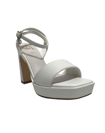 Scarpe donna Gold&gold sandalo con tacco ecopelle bianco DS23GG54 GY312
