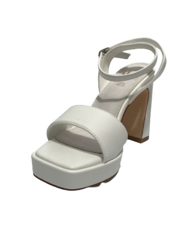 Scarpe donna Gold&gold sandalo con tacco ecopelle bianco DS23GG54 GY312