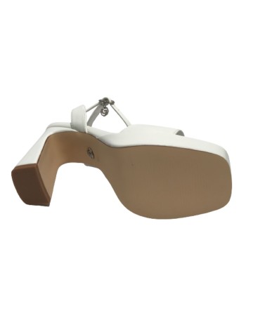 Scarpe donna Gold&gold sandalo con tacco ecopelle bianco DS23GG54 GY312