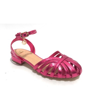 Scarpe donna sandalo Gold&gold fuxia ecopelle DS23GG60 GP23-462