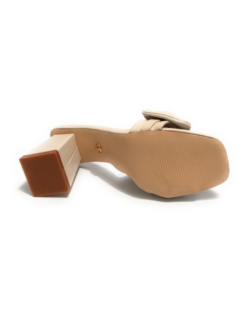 Scarpe donna Gold&gold sandalo con tacco ecopelle avorio DS23GG64 GD798