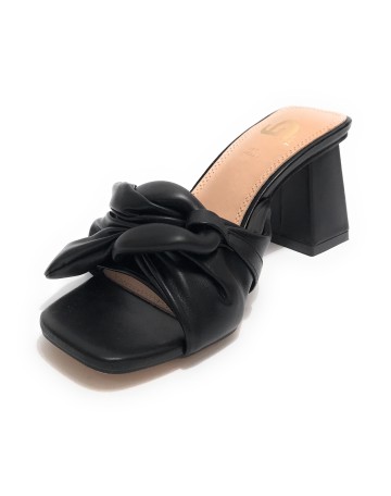 Scarpe donna Gold&gold sandalo con tacco ecopelle nero DS23GG58 GD798