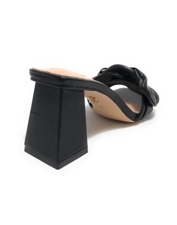 Scarpe donna Gold&gold sandalo con tacco ecopelle nero DS23GG58 GD798