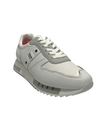 Scarpe Blauer sneaker Melrose pelle white DS23BU03 S3MELROSE02/PUN