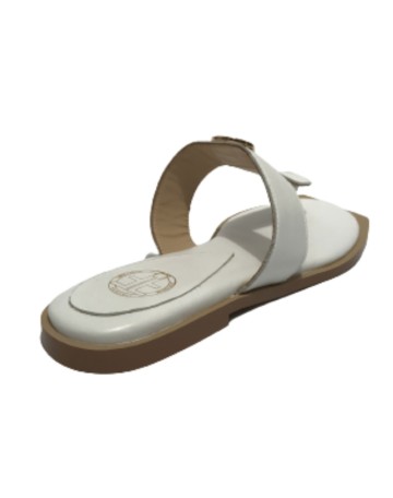 Scarpe donna ciabatta infradito Fracomina in pelle bianco DS23FR08 F723SS1001L40101