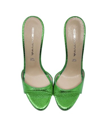 Scarpe donna décolleté Identità in pelle verde TC 9 DS23ID01 ART.5563
