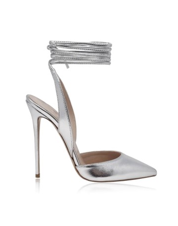 Scarpe donna décolleté Identità in pelle argento TC 12 DS23ID07 ART.2601