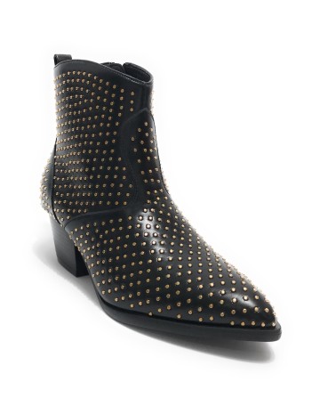 Scarpe donna ankle boot Guess Boyta ecopelle black/gold D24GU14 FL7BOYPEL10
