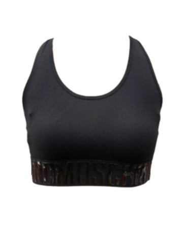 Top donna Moschino nero logo E24MO02 V6A0806 4406 0555