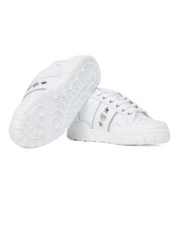 Scarpe donna sneaker Chiara Ferragni CF1 white/ silver D24CF05 CF3201 064