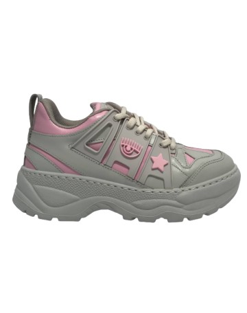 Scarpe donna sneaker Chiara Ferragni Eyefly grey / pink D24CF06 CF3215 289