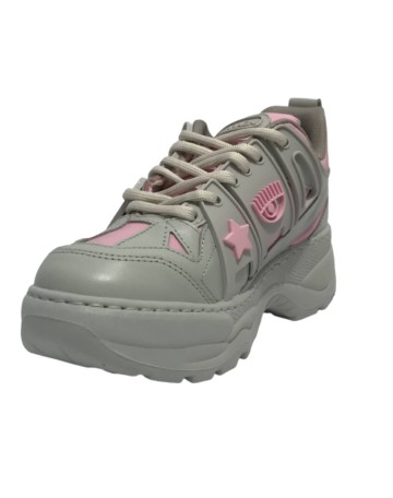 Scarpe donna sneaker Chiara Ferragni Eyefly grey / pink D24CF06 CF3215 289